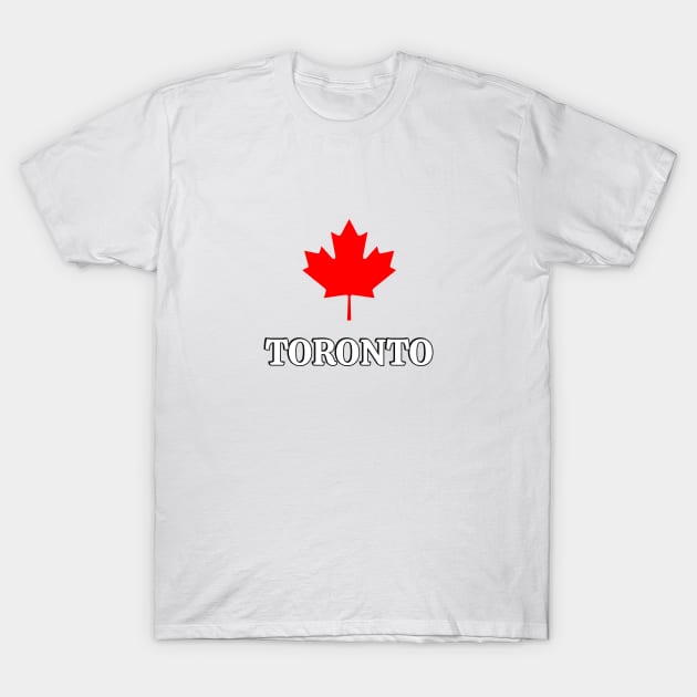 Toronto CANADA maple leaf T-Shirt by brightnomad